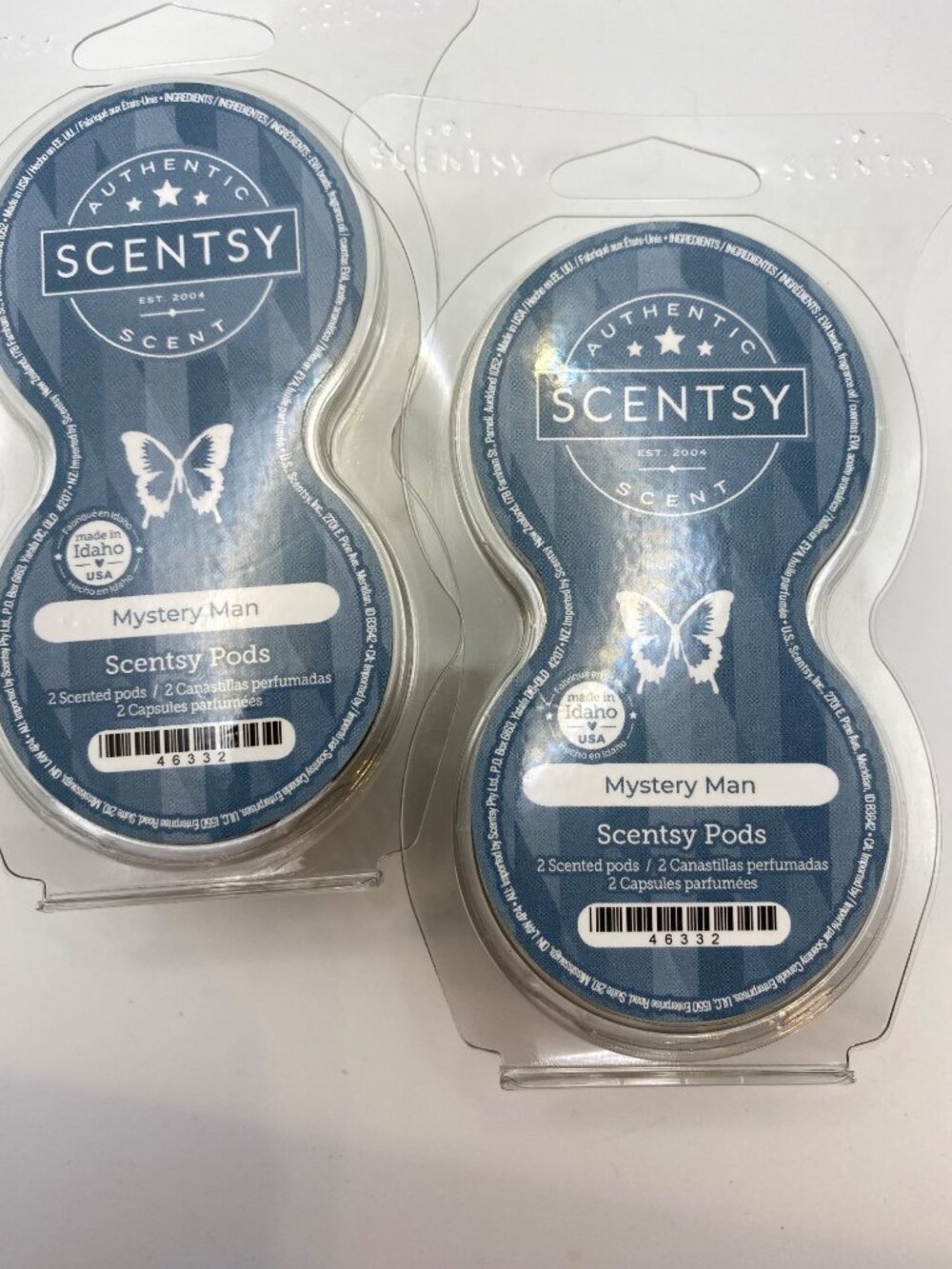 2 Scentsy Mystery Man Scented Pods Twin Pack Authentic Fragrance Made In Idaho